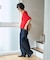 別注 TUCK CURVE WIDE DENIM