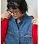 別注 FRILL COLLAR DENIM SHIRTS