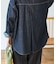 別注 FRILL COLLAR DENIM SHIRTS