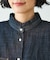 別注 FRILL COLLAR DENIM SHIRTS