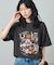 ”HELLO KITTY' Giddy Upコラージュ プリントTシャツ
