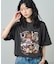 ”HELLO KITTY' Giddy Upコラージュ プリントTシャツ
