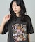 ”HELLO KITTY' Giddy Upコラージュ プリントTシャツ