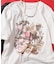 ”HELLO KITTY' Giddy Upコラージュ プリントTシャツ
