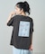 ”CINNAMOROLL” 目隠し コミック柄 プリントTシャツ