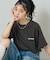 ”HAPIDANBUI” 目隠しコミック柄 プリントTシャツ