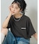 ”HAPIDANBUI” 目隠しコミック柄 プリントTシャツ