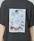 ”HAPIDANBUI” 目隠しコミック柄 プリントTシャツ