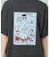 ”HAPIDANBUI” 目隠しコミック柄 プリントTシャツ