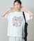 'HELLO KITTY' コラージュ プリントTシャツ