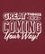 メッセージ ロゴTシャツ（Great Things）