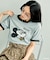 【MICKEY MOUSE】 Leopard logo ringer Tシャツ/ミッキーマウス