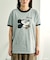 【MICKEY MOUSE】 Leopard logo ringer Tシャツ/ミッキーマウス