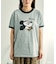【MICKEY MOUSE】 Leopard logo ringer Tシャツ/ミッキーマウス