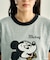 【MICKEY MOUSE】 Leopard logo ringer Tシャツ/ミッキーマウス