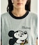 【MICKEY MOUSE】 Leopard logo ringer Tシャツ/ミッキーマウス