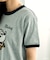 【MICKEY MOUSE】 Leopard logo ringer Tシャツ/ミッキーマウス