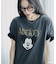 【MICKEY MOUSE】 Leopard logo Tシャツ/ミッキーマウス