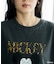 【MICKEY MOUSE】 Leopard logo Tシャツ/ミッキーマウス