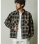 RED KAP × FREAK'S STORE 別注 クロップド フランネル ロングスリーブ ワークシャツ