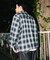 RED KAP × FREAK'S STORE 別注 クロップド フランネル ロングスリーブ ワークシャツ