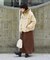 別注 Fur Hoodie Nylon Jacket