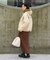 別注 Fur Hoodie Nylon Jacket