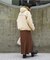 別注 Fur Hoodie Nylon Jacket
