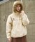 別注 Fur Hoodie Nylon Jacket