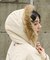 別注 Fur Hoodie Nylon Jacket