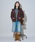 別注 Fur Hoodie Nylon Jacket