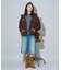 別注 Fur Hoodie Nylon Jacket