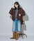 別注 Fur Hoodie Nylon Jacket