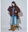 別注 Fur Hoodie Nylon Jacket
