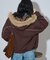 別注 Fur Hoodie Nylon Jacket
