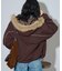 別注 Fur Hoodie Nylon Jacket