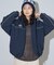 別注 Fur Hoodie Nylon Jacket