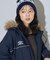 別注 Fur Hoodie Nylon Jacket