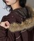 別注 Fur Hoodie Nylon Jacket