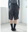 ベルト付き タック ハーフパンツ