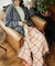 JACQUARD HOME THROWKET フォークロア・ジャカード織 マルチスローケット