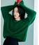 モヘア混 アルパカリブニットプルオーバー