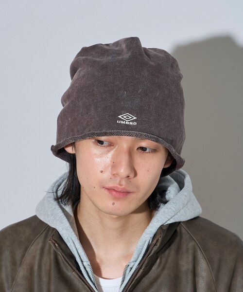 umbro × FREAK'S STORE 別注 ロゴ 裏毛ビーニー｜フリークスストアの