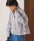 別注 バックリボン ストライプ ロングスリーブシャツ