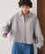 別注 バックリボン ストライプ ロングスリーブシャツ