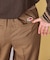 別注 チェック柄 タックワイドパンツ