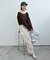 シアーワッフルルーズTシャツ