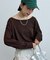 シアーワッフルルーズTシャツ