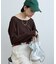 シアーワッフルルーズTシャツ