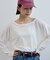 シアーワッフルルーズTシャツ